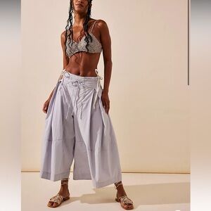 Free People Go To Town Culottes in Gray Dawn